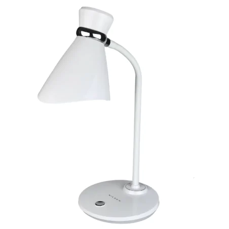 Lampki-biurkowe - lampka na biurko w kolorze białym regulowane ramię helen  Lampki-biurkowe - lampka na biurko w kolorze białym regulowane ramię helen