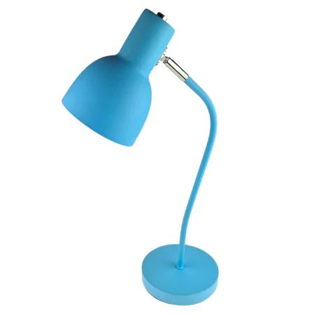 Lampki-biurkowe - lampka na biurko niebieska z regulowanym kloszem mimi 