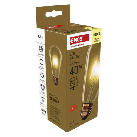 Zarowki-dekoracyjne - z57032 żarówka led vintage st64 o gwincie e27 4,5w-40w 420lm ciepła biel emos 