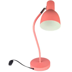 Lampki-biurkowe - lampka biurkowa różowa z regulowanym kloszem mimi 