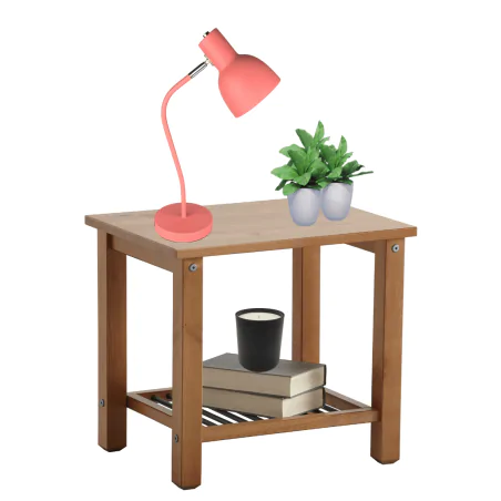 Lampki-biurkowe - lampka biurkowa różowa z regulowanym kloszem mimi 