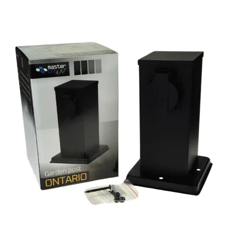 Slupki-ogrodowe - słupek do ogrodu z dwoma gniazdami 230v typu schuko ontario 