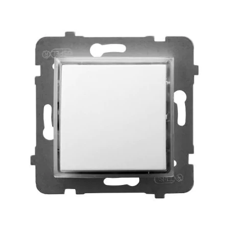 Wylaczniki-jednobiegunowe - włącznik pojedynczy kontrolny z podświetleniem pomarańczowym biały łp-12us/m/00 aria ospel 