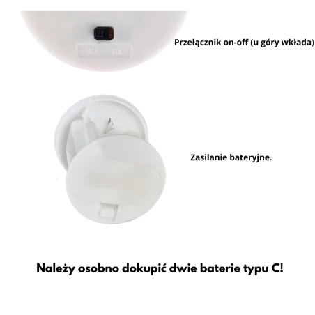 Latarenki-ogrodowe - znicz cmentarny led na baterie czerwony z czujnikiem zmierzchu 