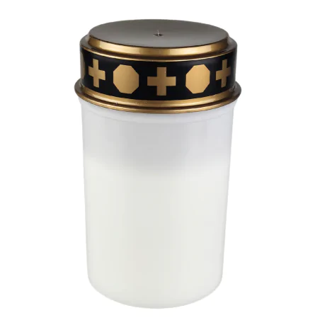 Latarenki-ogrodowe - znicz led na baterie biały z wyłącznikiem czasowym 