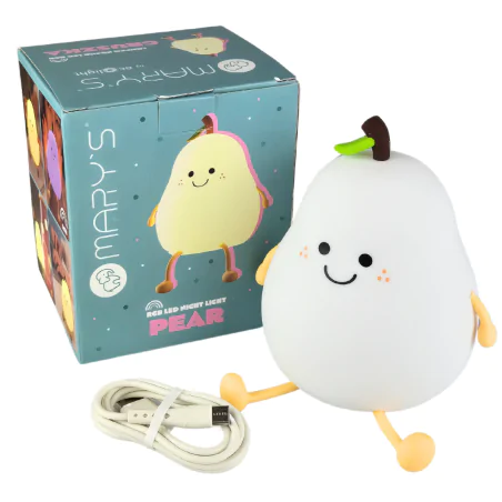Oswietlenie-do-pokoju-dzieciecego - lampka nocna led dla dziecka w kształcie gruszki interblue 