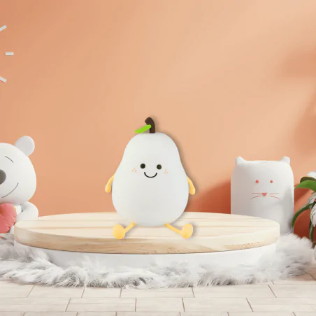 Oswietlenie-do-pokoju-dzieciecego - lampka nocna led dla dziecka w kształcie gruszki interblue 