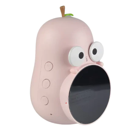 Oswietlenie-do-pokoju-dzieciecego - budzik dziecięcy z zegarkiem różowa gruszka prezent na dzień dziecka interblue 