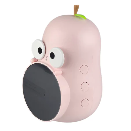 Oswietlenie-do-pokoju-dzieciecego - budzik dziecięcy z zegarkiem różowa gruszka prezent na dzień dziecka interblue 