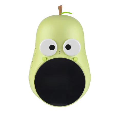 Oswietlenie-do-pokoju-dzieciecego - budzik dziecięcy led w kształcie zielonej gruszki prezent urodzinowy interblue 