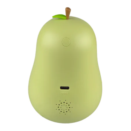 Oswietlenie-do-pokoju-dzieciecego - budzik dziecięcy led w kształcie zielonej gruszki prezent urodzinowy interblue 