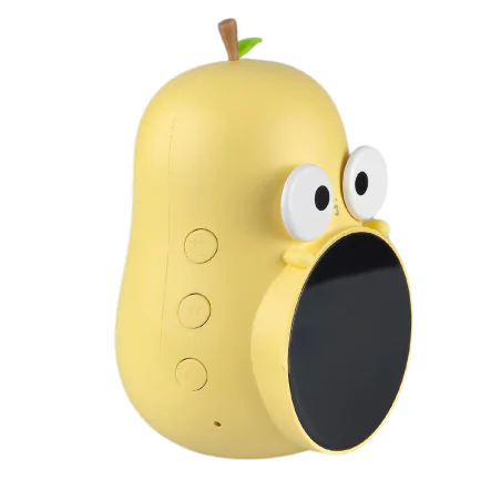Oswietlenie-do-pokoju-dzieciecego - budzik dziecięcy z zegarem i wyświetlaczem żółta gruszka prezent interblue 