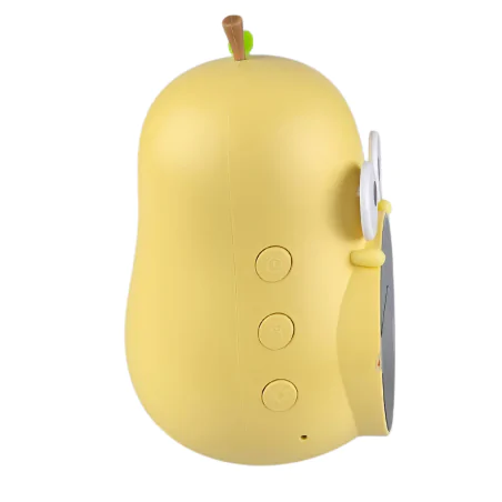 Oswietlenie-do-pokoju-dzieciecego - budzik dziecięcy z zegarem i wyświetlaczem żółta gruszka prezent interblue 