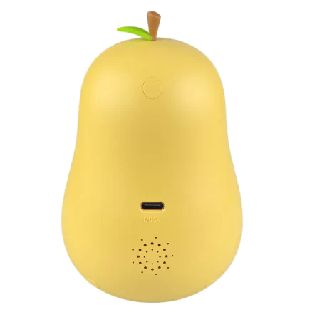 Oswietlenie-do-pokoju-dzieciecego - budzik dziecięcy z zegarem i wyświetlaczem żółta gruszka prezent interblue 