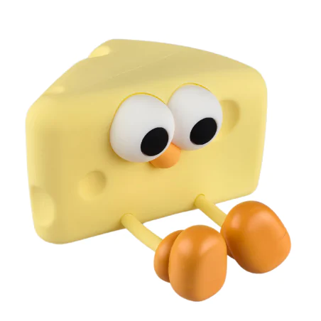 Oswietlenie-do-pokoju-dzieciecego - lampka nocna led dziecięca żółty serek świecąca zabawka interblue 