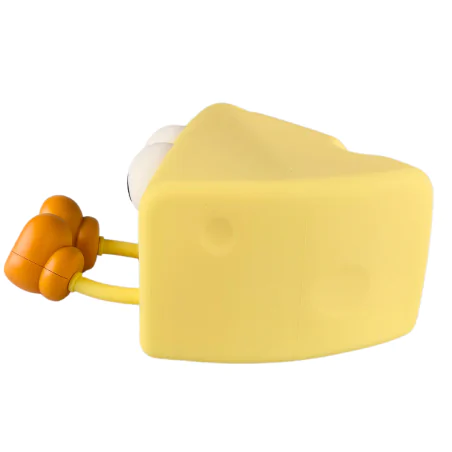 Oswietlenie-do-pokoju-dzieciecego - lampka nocna led dziecięca żółty serek świecąca zabawka interblue 