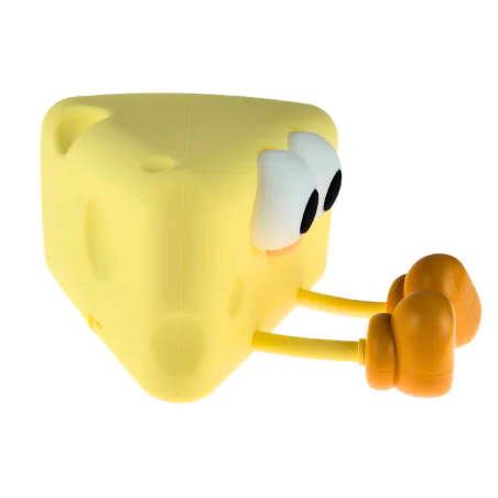 Oswietlenie-do-pokoju-dzieciecego - lampka nocna led dziecięca żółty serek świecąca zabawka interblue 