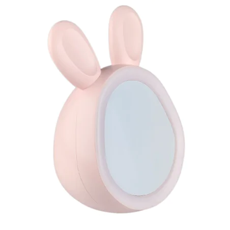 Oswietlenie-do-pokoju-dzieciecego - zegar z lampką nocną led zajączek z funkcją budzika prezent na urodziny interblue 