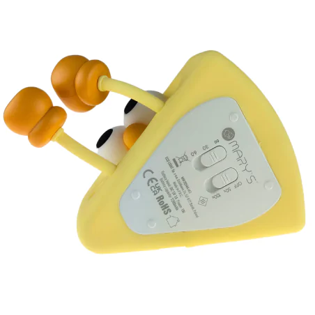 Oswietlenie-do-pokoju-dzieciecego - lampka nocna led dziecięca żółty serek świecąca zabawka interblue 