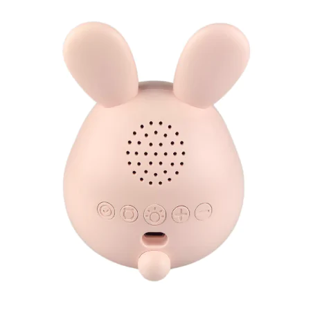 Oswietlenie-do-pokoju-dzieciecego - zegar z lampką nocną led zajączek z funkcją budzika prezent na urodziny interblue 