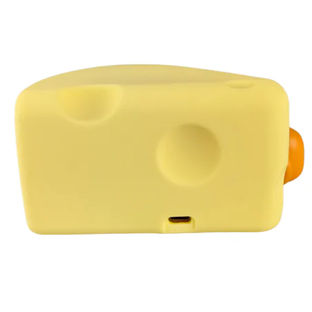 Oswietlenie-do-pokoju-dzieciecego - lampka nocna led dziecięca żółty serek świecąca zabawka interblue 