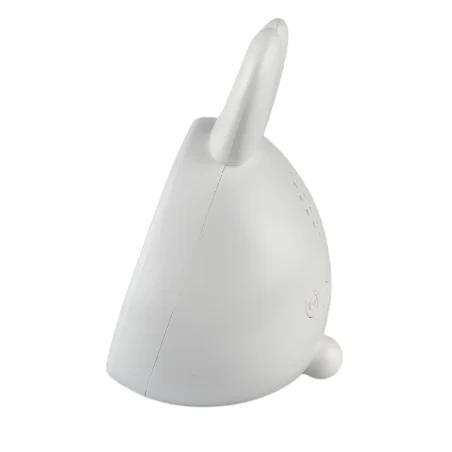 Oswietlenie-do-pokoju-dzieciecego - lampka nocna led z zegarkiem i budzikiem prezent dla dzieci zajączek interblue 