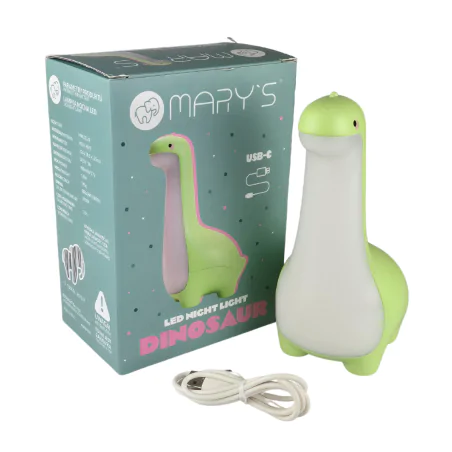 Oswietlenie-do-pokoju-dzieciecego - lampka nocna dziecięca led dinozaur prezent dla dziecka interblue 