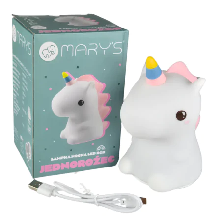 Oswietlenie-do-pokoju-dzieciecego - lampka nocna jednorożec unicorn dla dzieci prezent dla dziewczynki interblue 