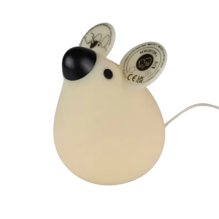Oswietlenie-do-pokoju-dzieciecego - lampka nocna led dziecięca w postaci myszki prezent dla dziecka interblue 