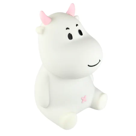 Oswietlenie-do-pokoju-dzieciecego - lampka nocna led miękka krówka różowa z regulowanym światłem prezent z okazji urodzin interblue 