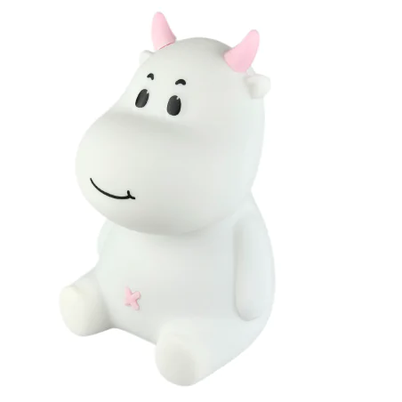 Oswietlenie-do-pokoju-dzieciecego - lampka nocna led miękka krówka różowa z regulowanym światłem prezent z okazji urodzin interblue 