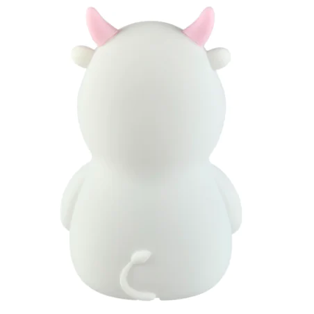 Oswietlenie-do-pokoju-dzieciecego - lampka nocna led miękka krówka różowa z regulowanym światłem prezent z okazji urodzin interblue 