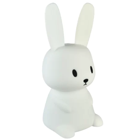 Oswietlenie-do-pokoju-dzieciecego - lampka nocna dla dzieci zajączek ze zmienną barwą światła prezent interblue 