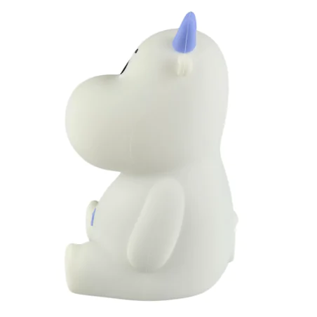 Oswietlenie-do-pokoju-dzieciecego - lampka nocna led dziecięca biało-niebieska krówka prezent na urodziny interblue 