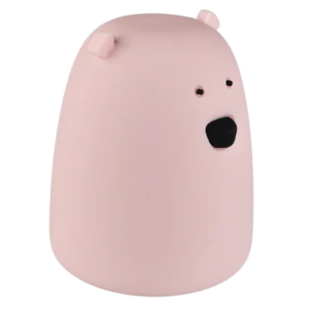 Oswietlenie-do-pokoju-dzieciecego - lampka nocna zasilana bateryjnie różowy miś prezent dla dziewczynki interblue 