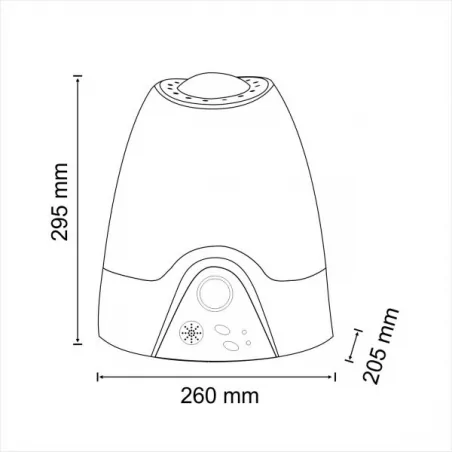 Nawilzacze-i-odswiezacze-powietrza - nawilżacz powietrza z jonizatorem niebieski rubber 	203755 polux 