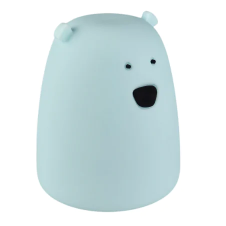 Oswietlenie-do-pokoju-dzieciecego - lampka nocna dziecięca na baterie niebieski miś prezent dla niemowlaka interblue 