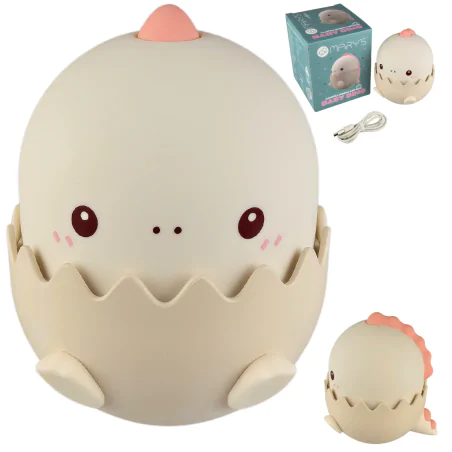 Oswietlenie-do-pokoju-dzieciecego - lampka nocna dla dziecka baby dino różowy prezent na baby shower interblue 