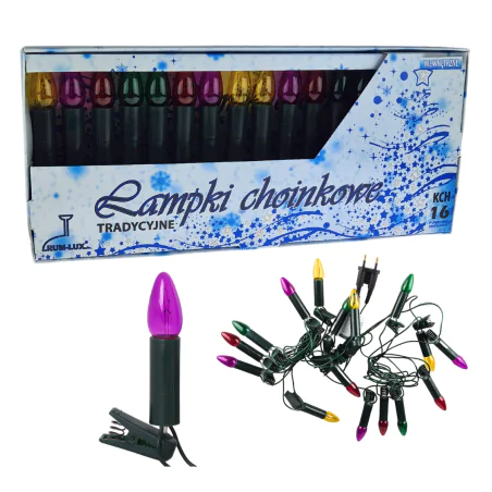 Oswietlenie-choinkowe - światełka choinkowe retro tradycyjne kolorowe świeczki z prl kch-5 