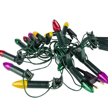 Oswietlenie-choinkowe - światełka choinkowe retro tradycyjne kolorowe świeczki z prl kch-5 