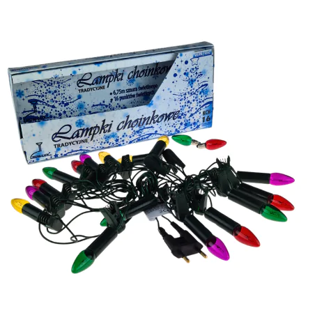 Oswietlenie-choinkowe - światełka choinkowe retro tradycyjne kolorowe świeczki z prl kch-5 