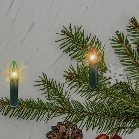 Oswietlenie-choinkowe - światełka choinkowe retro tradycyjne kolorowe świeczki z prl kch-5 