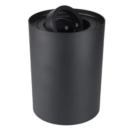 Oprawy-sufitowe - natynkowa oprawa sufitowa czarna hary c gu10 03713 ideus 