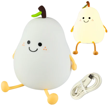 Oswietlenie-do-pokoju-dzieciecego - lampka nocna led dla dziecka w kształcie gruszki interblue 