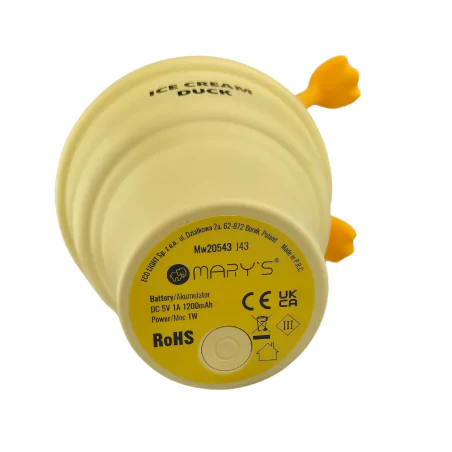 Oswietlenie-do-pokoju-dzieciecego - lampka nocna dziecięca led lodo-kaczka prezent zabawka interblue 