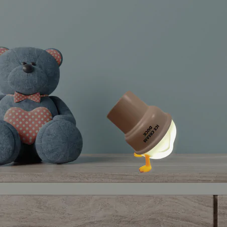Oswietlenie-do-pokoju-dzieciecego - lampka nocna dziecięca led lodo-kaczka prezent zabawka interblue 