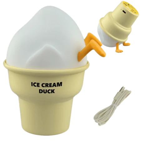 Oswietlenie-do-pokoju-dzieciecego - lampka nocna dziecięca led lodo-kaczka prezent zabawka interblue 