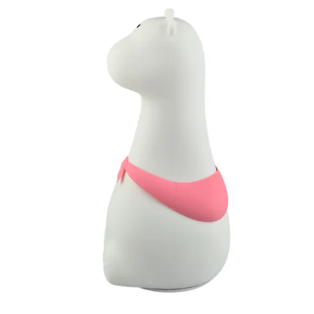 Oswietlenie-do-pokoju-dzieciecego - lampka nocna led dziecięca z kolorowymi chustkami żyrafa prezent urodzinowy interblue 