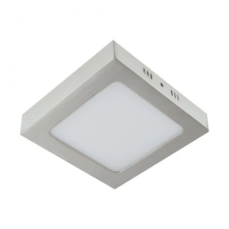 Plafony - plafon z neutralną barwą światła matowy chrom 18w 4000k martin led d 03278 ideus 