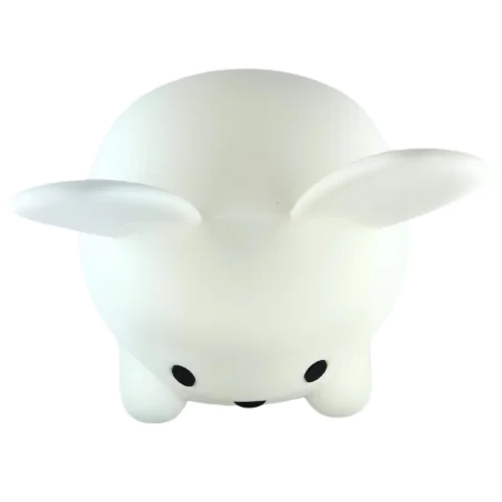 Oswietlenie-do-pokoju-dzieciecego - lampka nocna led dla dzieci biały królik na pilota interblue 